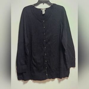 Black 1x cardigan